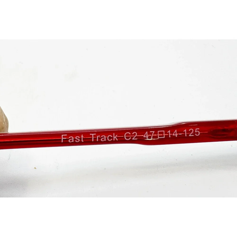 db4k Fast Track Eyeglasses Kids Blue Red Square Frames 47-14-125